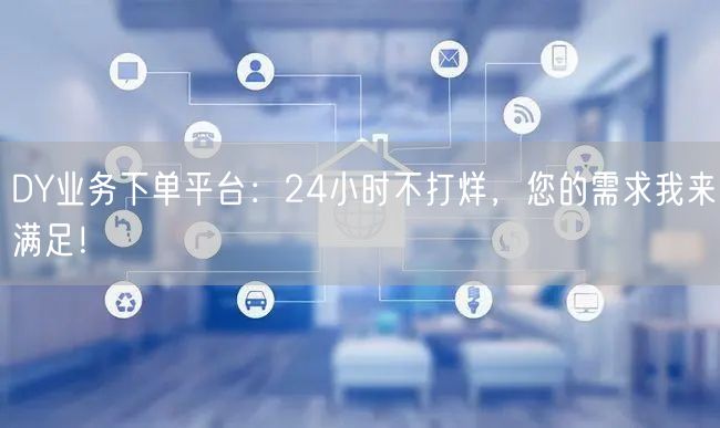 DY业务下单平台：24小时不打烊，您的需求我来满足！